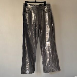 Women Silver Pants